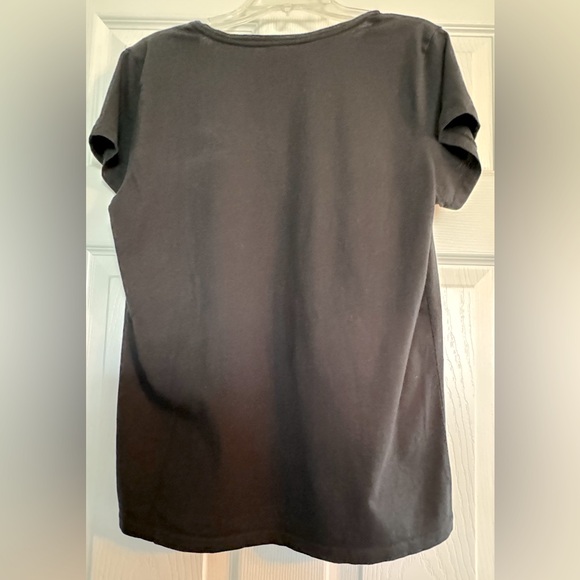 Women’s Ralph Lauren Black Polo T-Shirt SZ Large - Picture 3 of 6